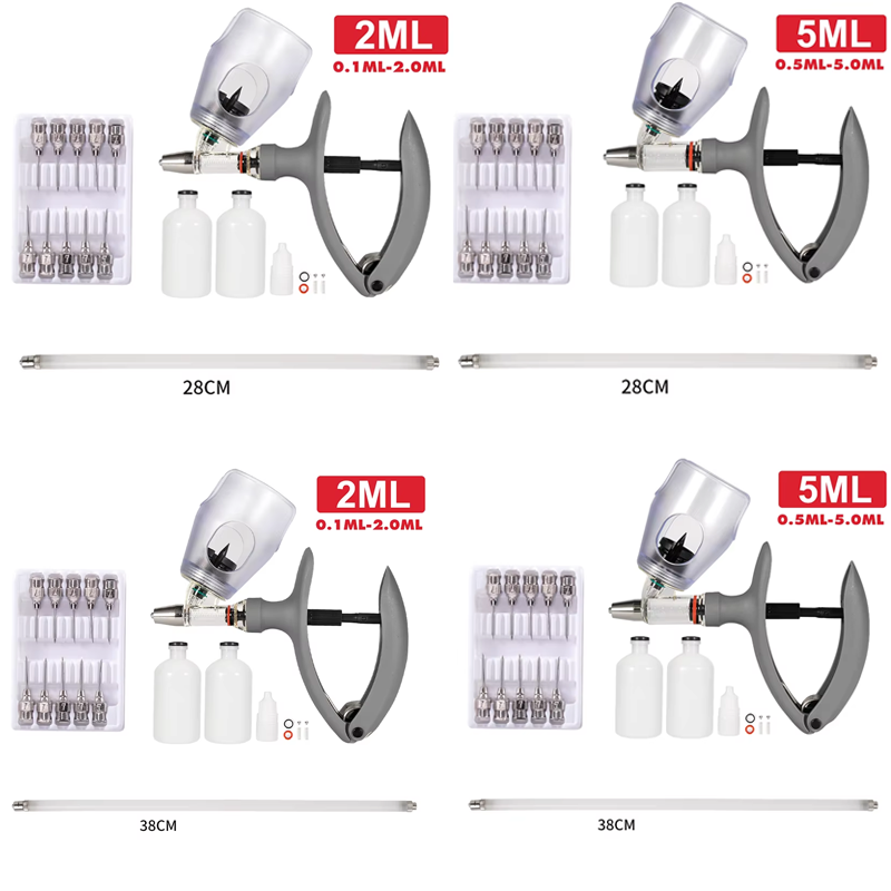 Veterinary Syringe Gun - Livestock Animal Automatic Syringe With 28cm/38cm