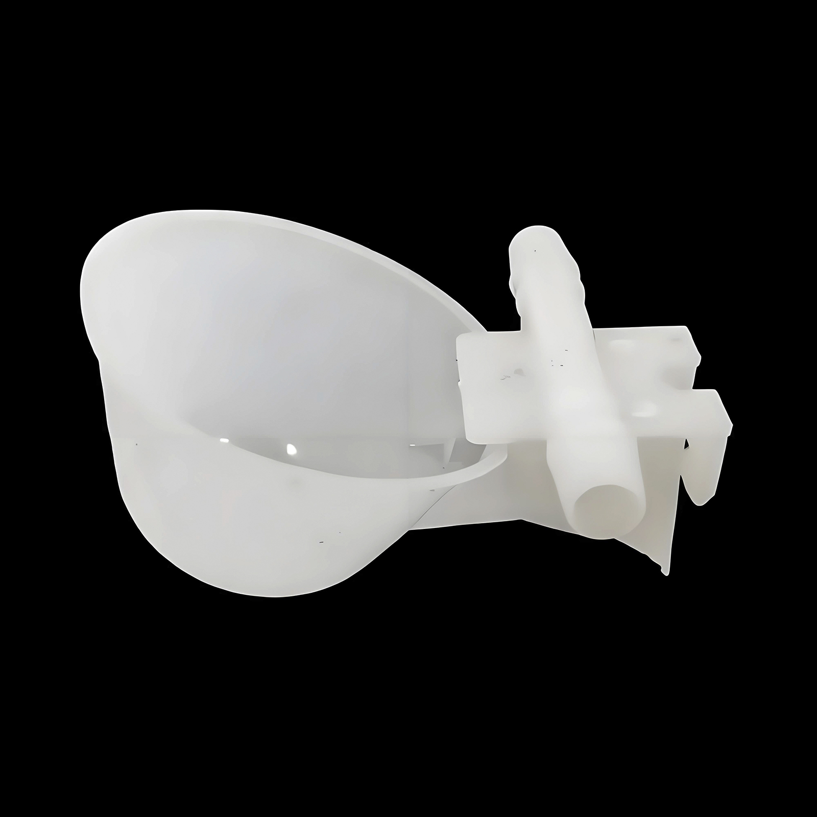 Veterinary Syringe Gun - 100Pc White Bird Drinking Bowl Chicken