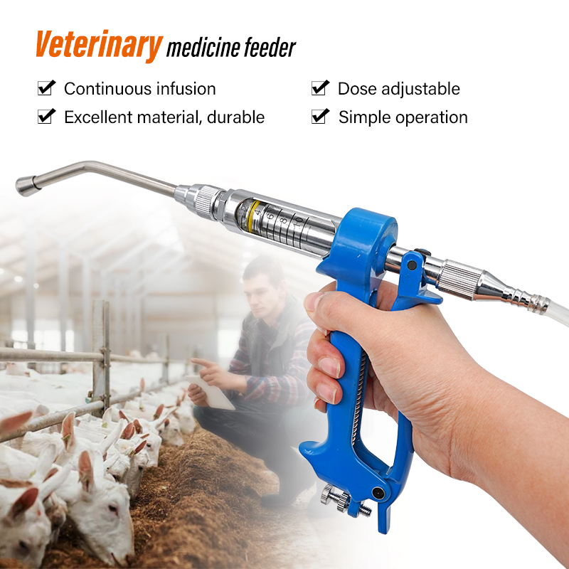 Veterinary Syringe Gun - Verterinary Continuous Medicine Feeding Syringe Gun