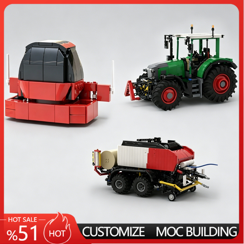 Farming Agriculture Model - NEW Green Farm Tractor With Red