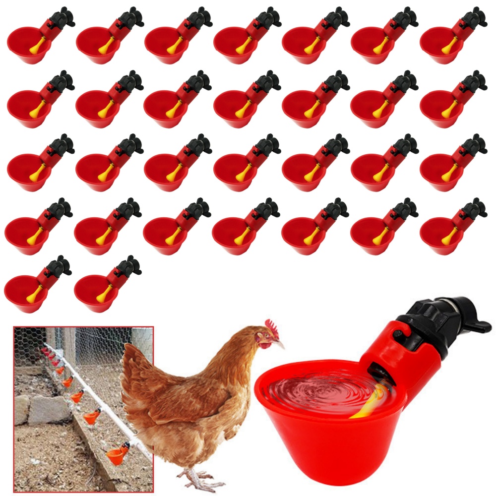 10/20/30pcs Chicken Water Disp - Chicken Nipple Drinker ulasan dan harga