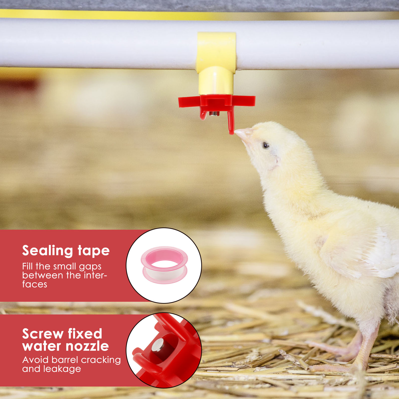 30Pcs Chicken Waterer Nipple D - Chicken Nipple Drinker ulasan dan harga