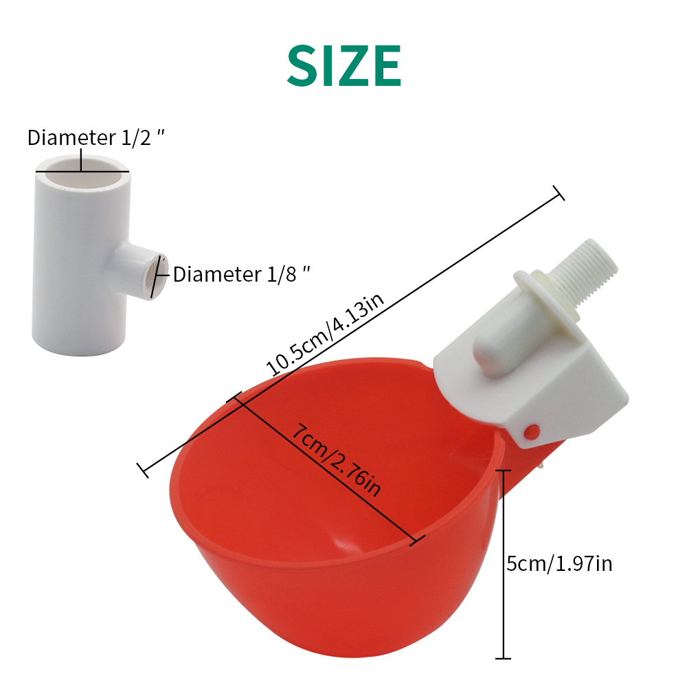 5/10/20Pcs Plastic Poultry Dri - Chicken Nipple Drinker ulasan dan harga