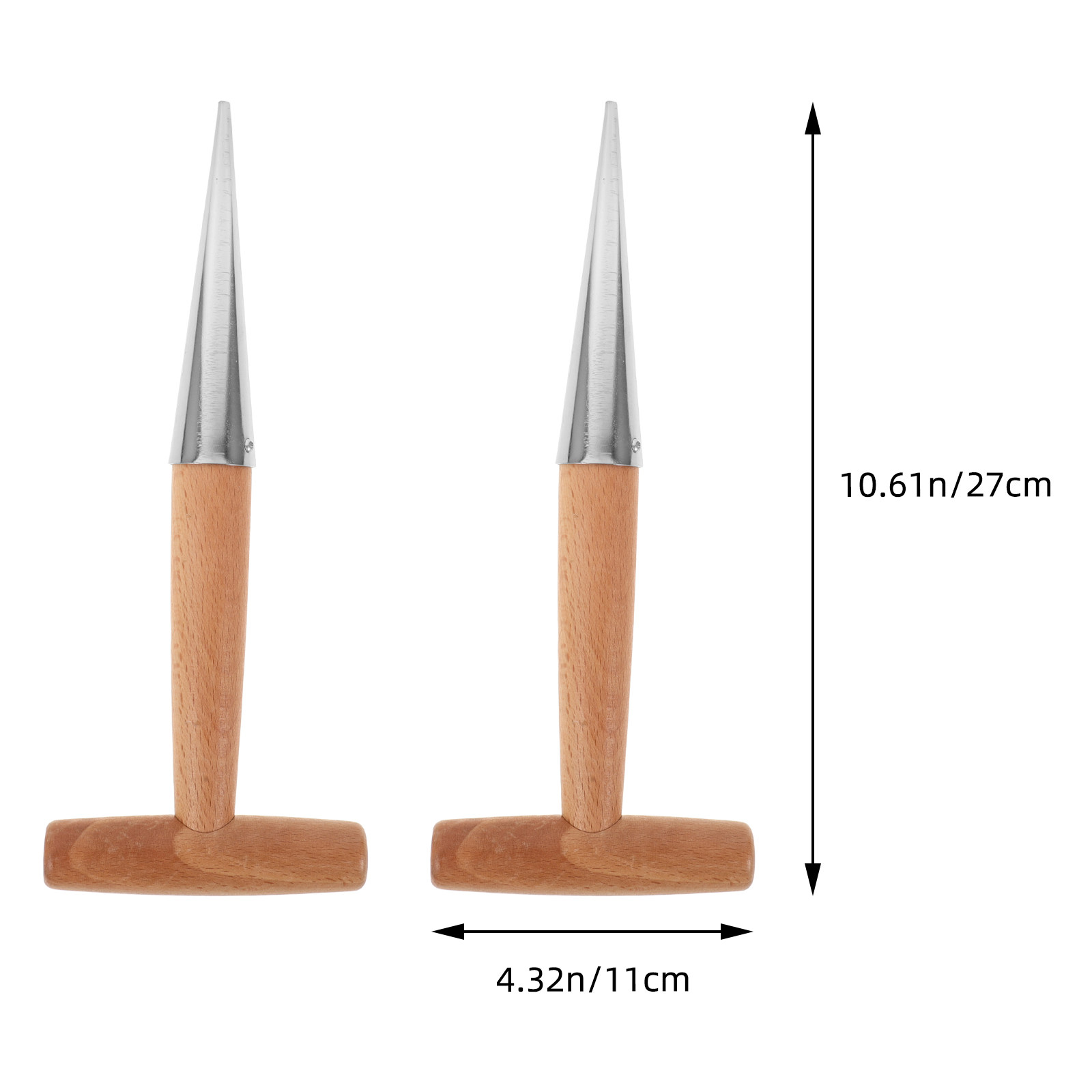 2Pcs Stainless Steel Wood Hand - Vegetable Transplanter ulasan dan harga
