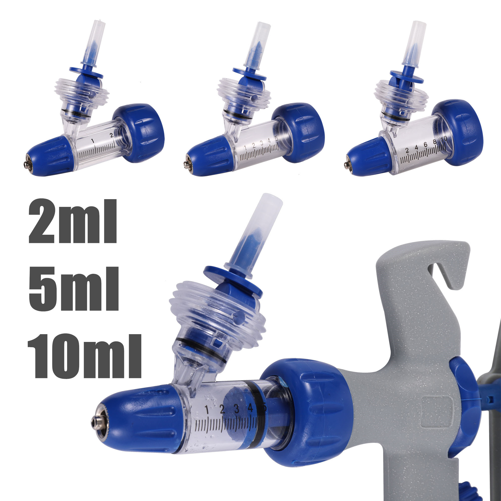 2/5/10ml Automatic Continuous  - Veterinary Syringe Gun ulasan dan harga