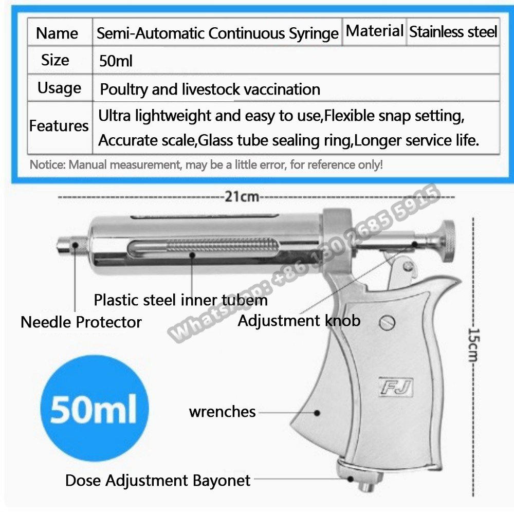 1 Pc Veterinary Animal Continu - Veterinary Syringe Gun ulasan dan harga