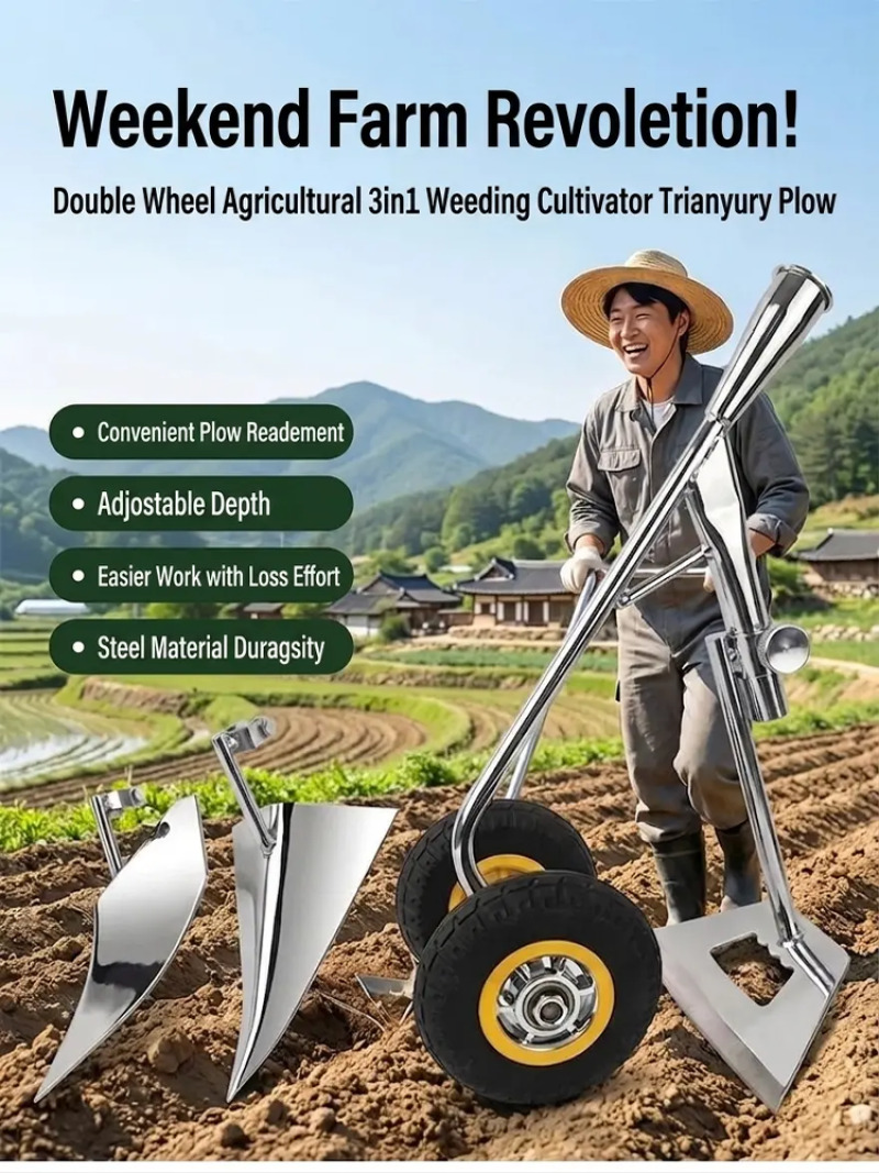 3 in 1 Hoe MultiPurpose Farmin - Agriculture Farming Hand Tools ulasan dan harga