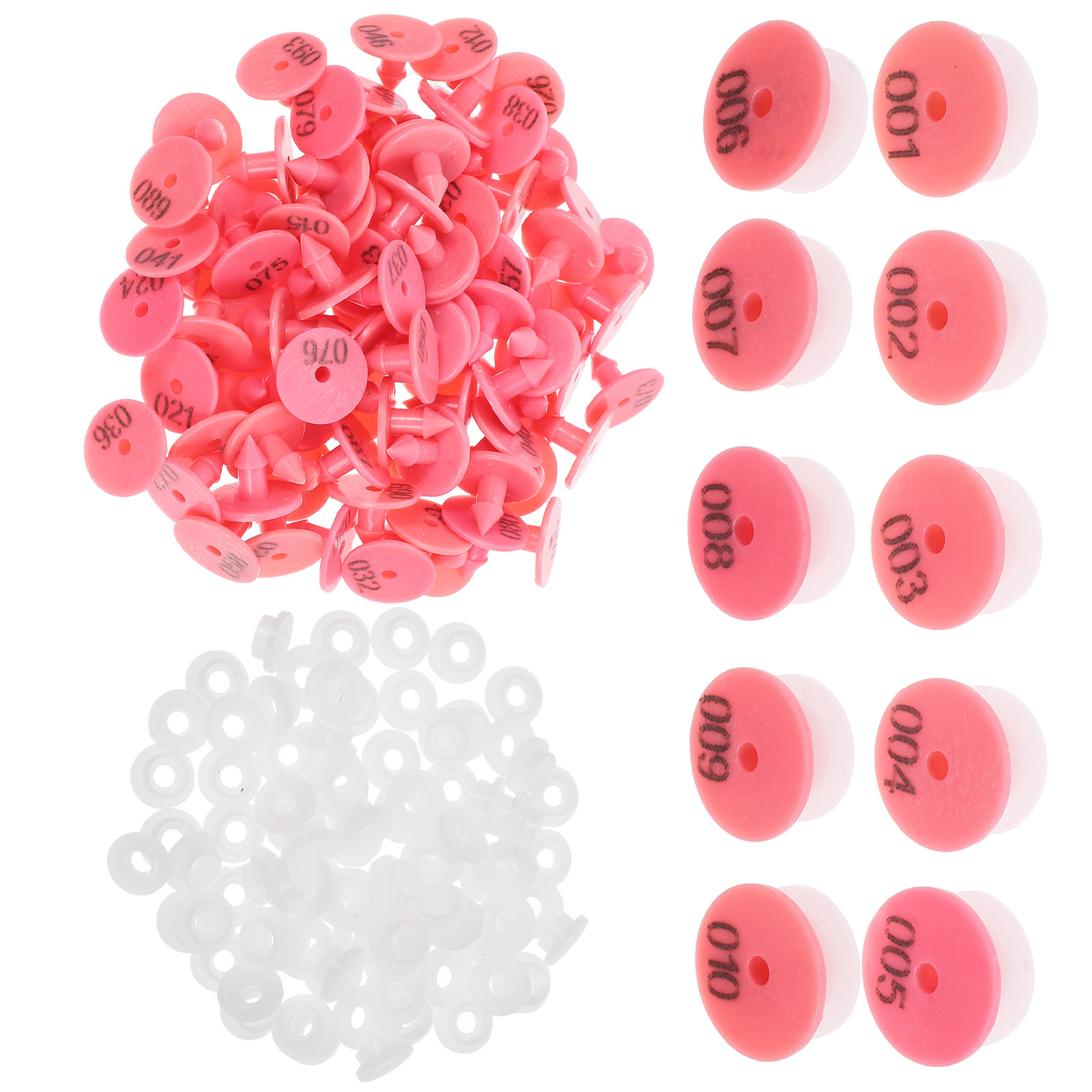 100Pcs Numbered Rabbit Ear Tag - Livestock Ear Tag ulasan dan harga