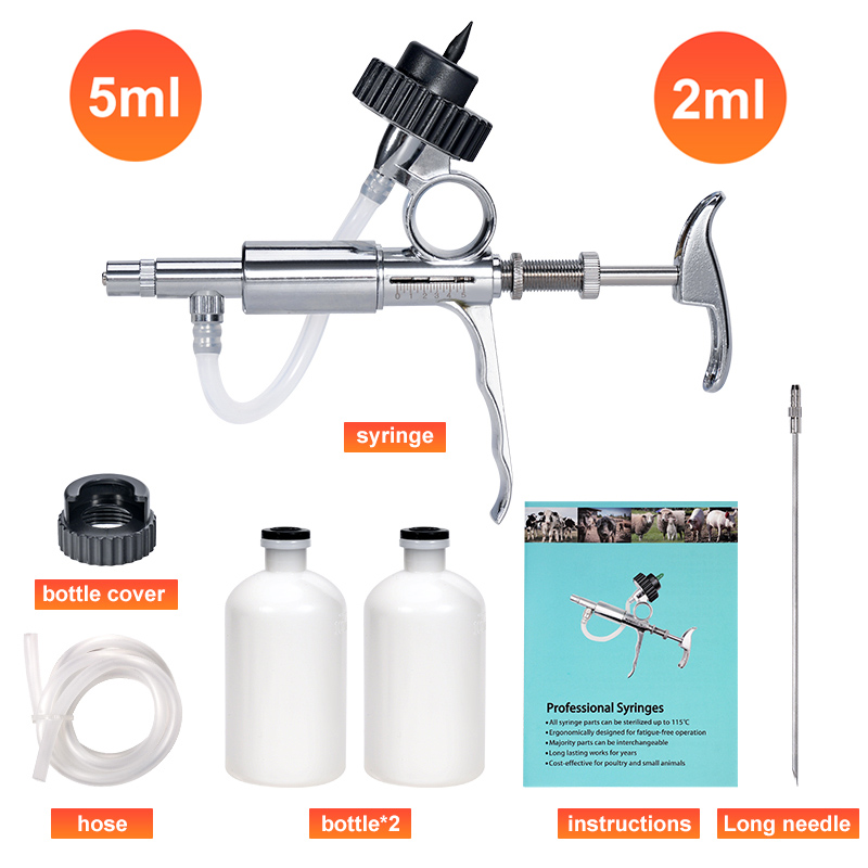 2ml/5ml Automatic Poultry Inje - Veterinary Syringe Gun ulasan dan harga