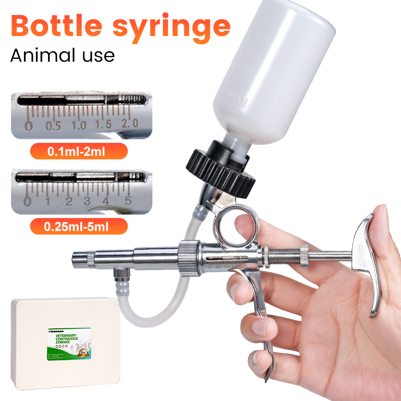 2ml/5ml Automatic Poultry Inje - Veterinary Syringe Gun ulasan dan harga