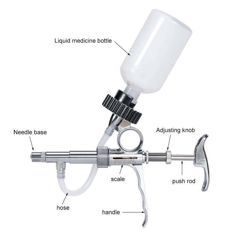 2ml/5ml Automatic Poultry Inje - Veterinary Syringe Gun ulasan dan harga